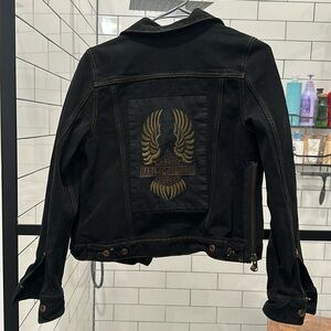 Harley Davidson dark denim jacket